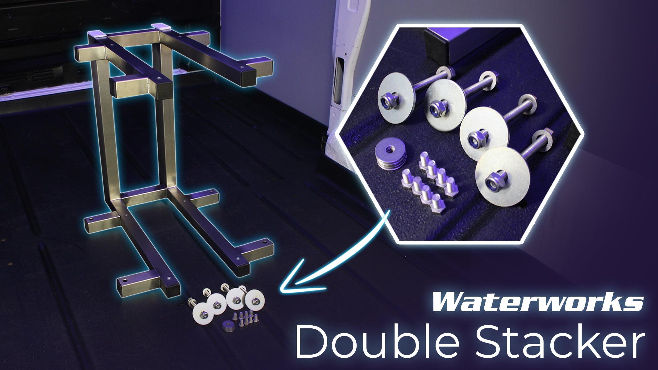 Double Stacker - Two hose reels in the space of one