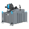 1 Man 1000L WFP System (Reverse Osmosis) with PowerUP Electric Reel