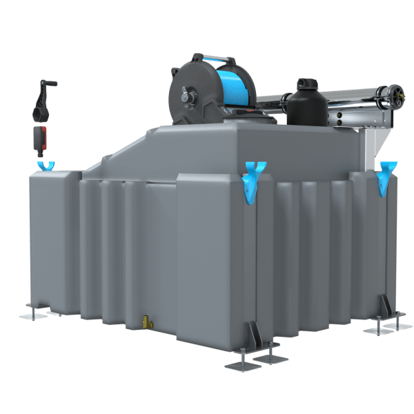 1 Man 1000L WFP System (Reverse Osmosis) with PowerUP Electric Reel