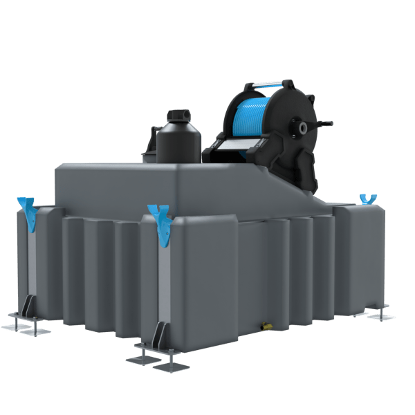 1 Man 750L Water Fed Pole System (DI) with Manual Hose Reel