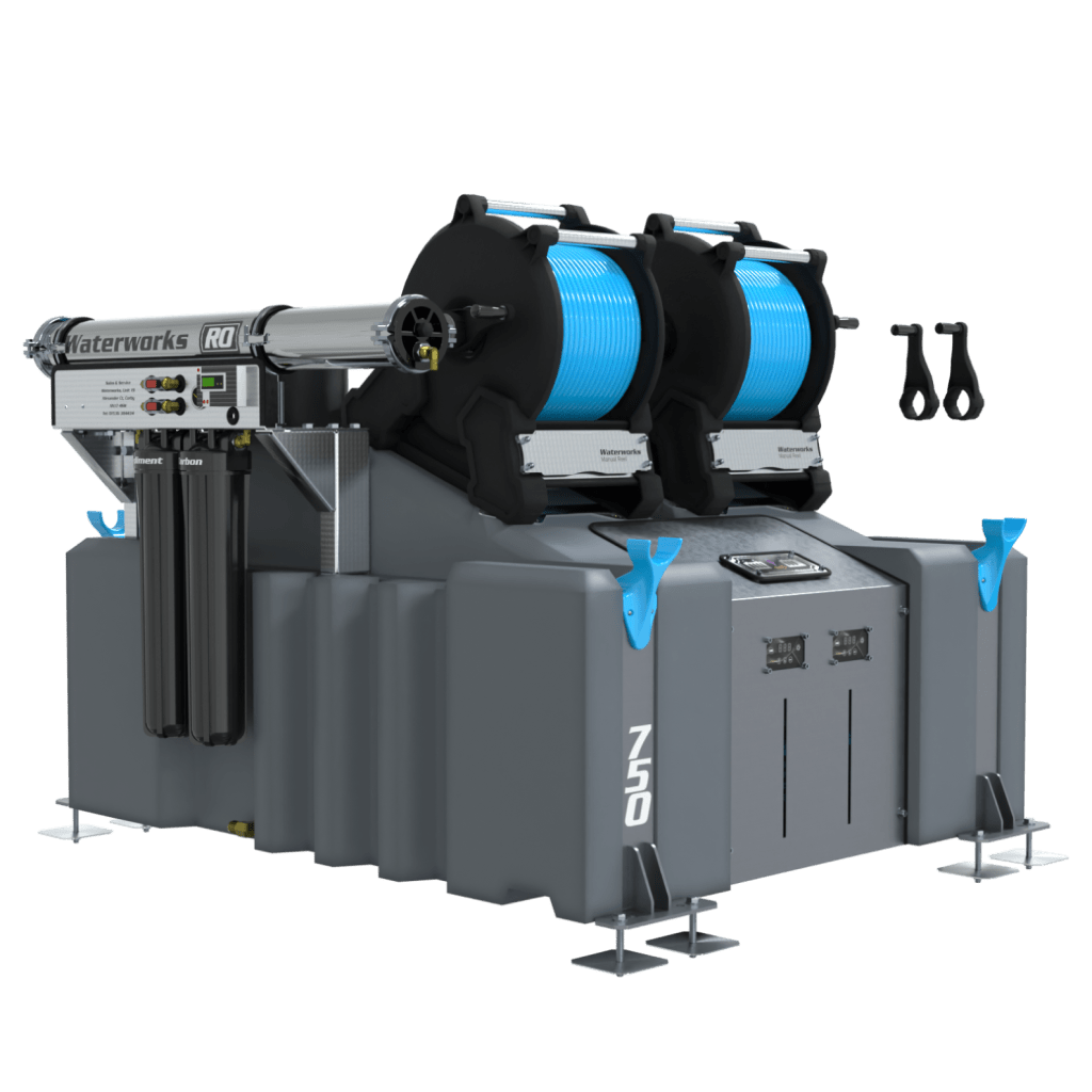2 Man 750L Window Cleaning System (RO) with Manual Reels