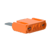 The PowerUP 3D 40a Maxi Fuse is an orange, rectangular blade fuse with "40A" embossed on top. Rated for 40 amps, it has flat metal prongs and is commonly used in Van Mounted or WFP Systems.