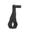 The Retro-fit Winding Handle is a black plastic tool with a gear-like base and upright handle, featuring a horizontal peg on top—ideal for WFP or pure water window cleaning systems. Shown against a plain white background.